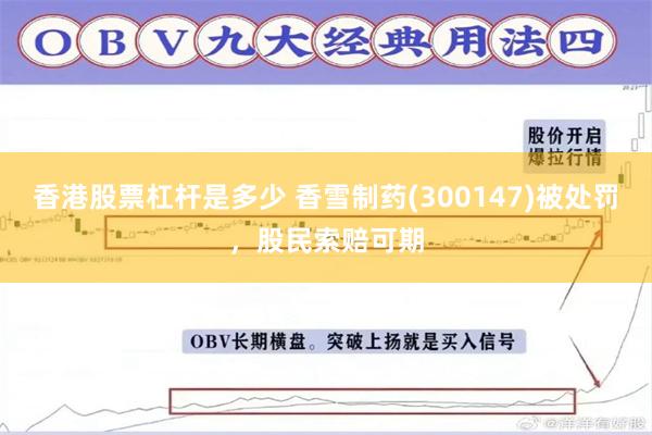 香港股票杠杆是多少 香雪制药(300147)被处罚，股民索赔可期