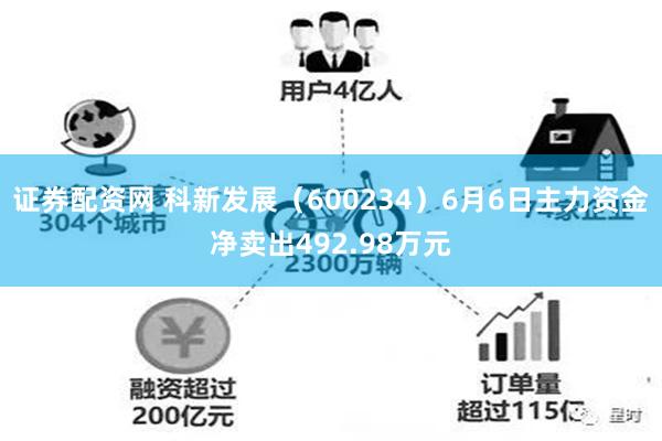 证券配资网 科新发展（600234）6月6日主力资金净卖出492.98万元