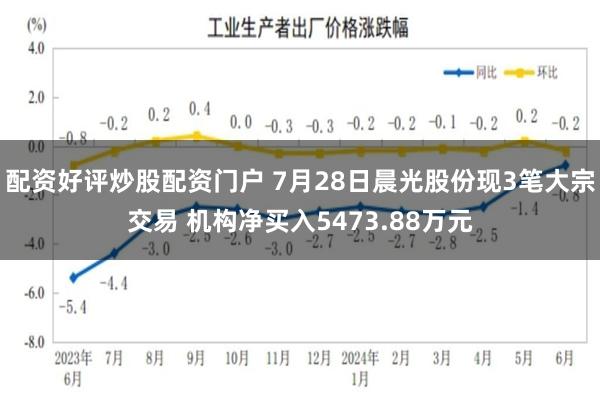 配资好评炒股配资门户 7月28日晨光股份现3笔大宗交易 机构净买入5473.88万元