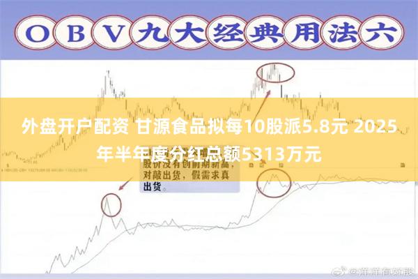 外盘开户配资 甘源食品拟每10股派5.8元 2025年半年度分红总额5313万元