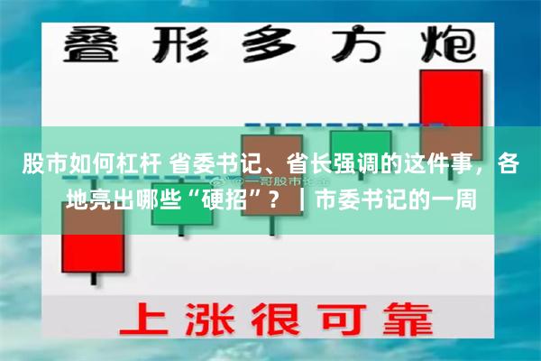 股市如何杠杆 省委书记、省长强调的这件事，各地亮出哪些“硬招”？｜市委书记的一周