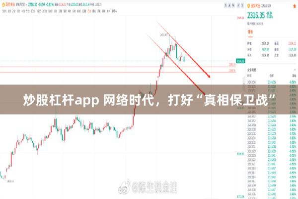 炒股杠杆app 网络时代，打好“真相保卫战”