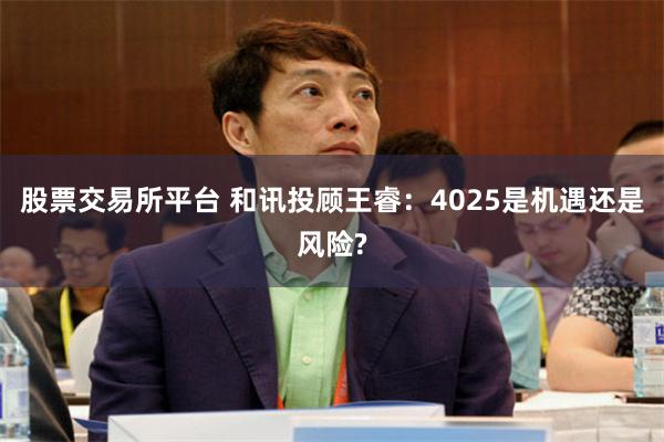 股票交易所平台 和讯投顾王睿：4025是机遇还是风险?