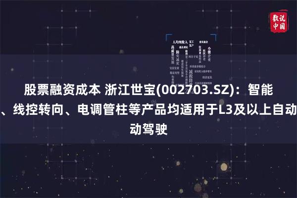 股票融资成本 浙江世宝(002703.SZ)：智能转向、线控转向、电调管柱等产品均适用于L3及以上自动驾驶