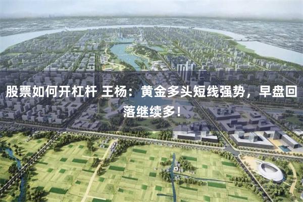 股票如何开杠杆 王杨：黄金多头短线强势，早盘回落继续多！
