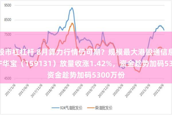 股市杠杠杆 8月算力行情仍可期？规模最大港股通信息技术ETF华宝（159131）放量收涨1.42%，资金趁势加码5300万份