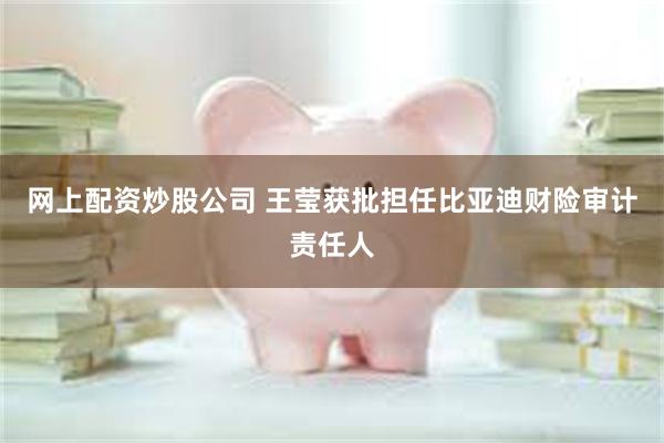 网上配资炒股公司 王莹获批担任比亚迪财险审计责任人