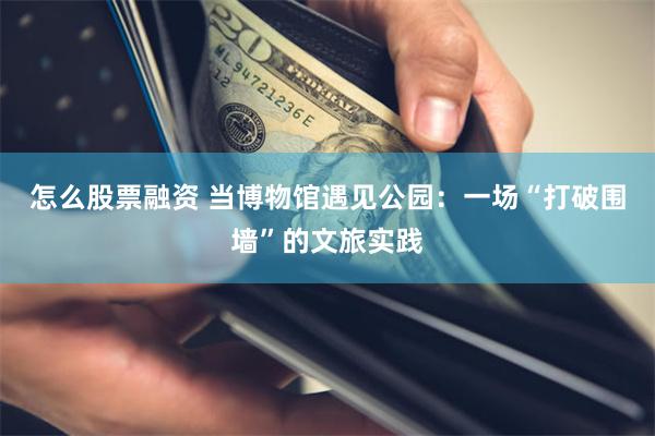 怎么股票融资 当博物馆遇见公园：一场“打破围墙”的文旅实践