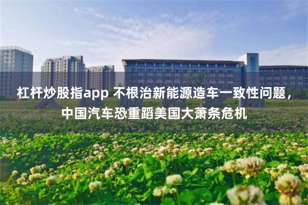 杠杆炒股指app 不根治新能源造车一致性问题，中国汽车恐重蹈美国大萧条危机