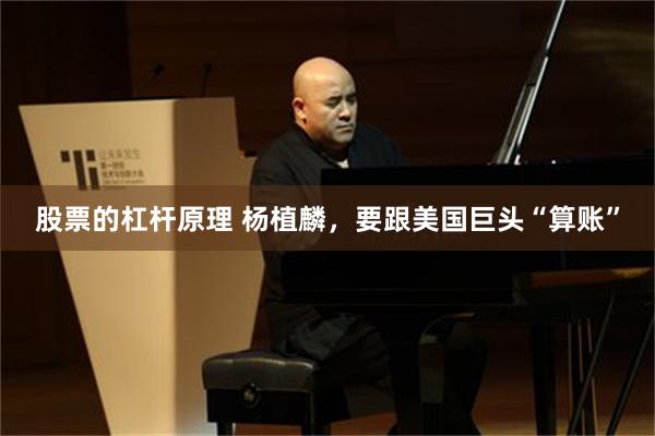 股票的杠杆原理 杨植麟，要跟美国巨头“算账”