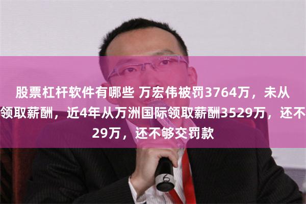 股票杠杆软件有哪些 万宏伟被罚3764万，未从双汇发展领取薪酬，近4年从万洲国际领取薪酬3529万，还不够交罚款